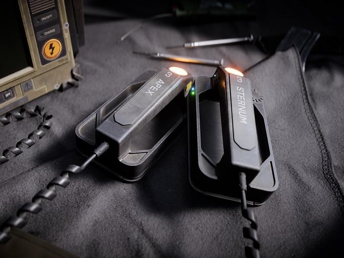 Defibrillator paddles.